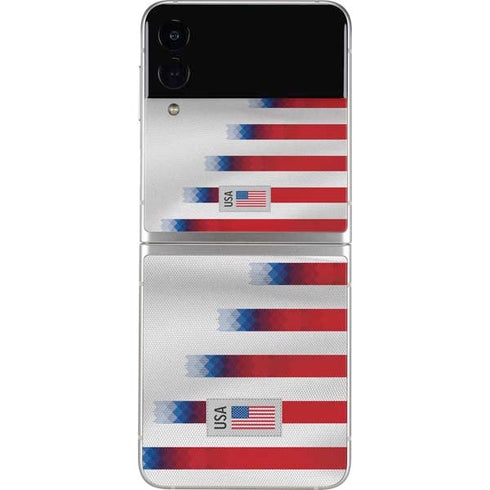 USA Soccer Flag Galaxy Z Flip4 5G Skin